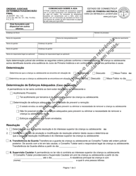 Document preview: Form JD-JM-65PT Adjudicatory/Dispositional Orders - Connecticut (Portuguese)