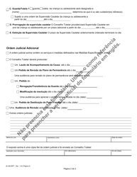 Form JD-JM-65PT Adjudicatory/Dispositional Orders - Connecticut (Portuguese), Page 2