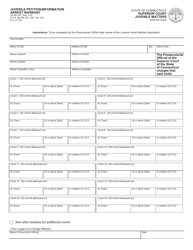 Form JD-JM-176 Juvenile Arrest Warrant Application - Connecticut, Page 3