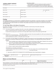 Form JD-JM-176 Juvenile Arrest Warrant Application - Connecticut, Page 4