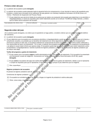 Formulario JD-CR-90S Peticion De Suspension Del Encausamiento Y Orden De Tratamiento - Alcoholismo O Drogodependencia - Connecticut (Spanish), Page 2