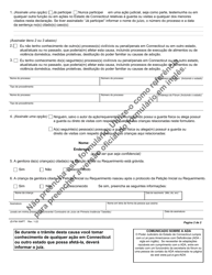 Form JD-FM-164PT Affidavit Concerning Children - Connecticut (Portuguese), Page 2