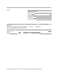 Form 12.913(C) Affidavit of Diligent Search - Florida, Page 5