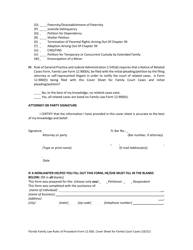 Form 12.928 Cover Sheet for Family Court Cases - Florida, Page 6