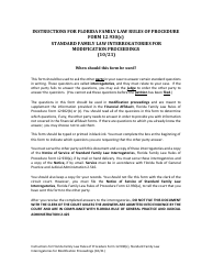 Form 12.930(C) Standard Family Law Interrogatories for Modification Proceedings - Florida