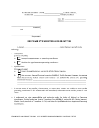 Form 12.984(B) Response by Parenting Coordinator - Florida, Page 4