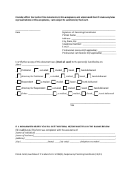 Form 12.984(B) Response by Parenting Coordinator - Florida, Page 5