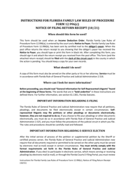 Document preview: Form 12.996(C) Notice of Filing Return Receipt - Florida