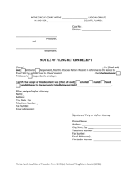 Form 12.996(C) Notice of Filing Return Receipt - Florida, Page 3