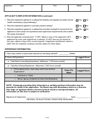 Form 37A-675 Licensed Professional Clinical Counselor in-State Experience Verification - California, Page 2