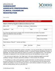 Form 37A-656 Application for Subsequent Associate Professional Clinical Counselor Registration - California, Page 3
