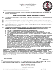 Form DH-MQA1249 Osteopathic Physician Application for Temporary Certificate for Practice in an Area of Critical Need - Florida, Page 17