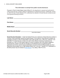 Form DH-MQA1249 Osteopathic Physician Application for Temporary Certificate for Practice in an Area of Critical Need - Florida, Page 5