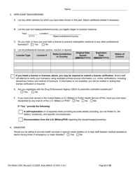 Form DH-MQA1249 Osteopathic Physician Application for Temporary Certificate for Practice in an Area of Critical Need - Florida, Page 6
