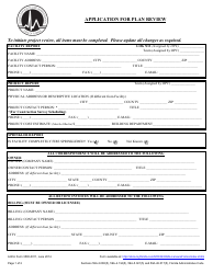 Document preview: AHCA Form 3500-0011 Application for Plan Review - Florida