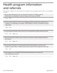 Form MC217 Medi-Cal Renewal Form - California, Page 17