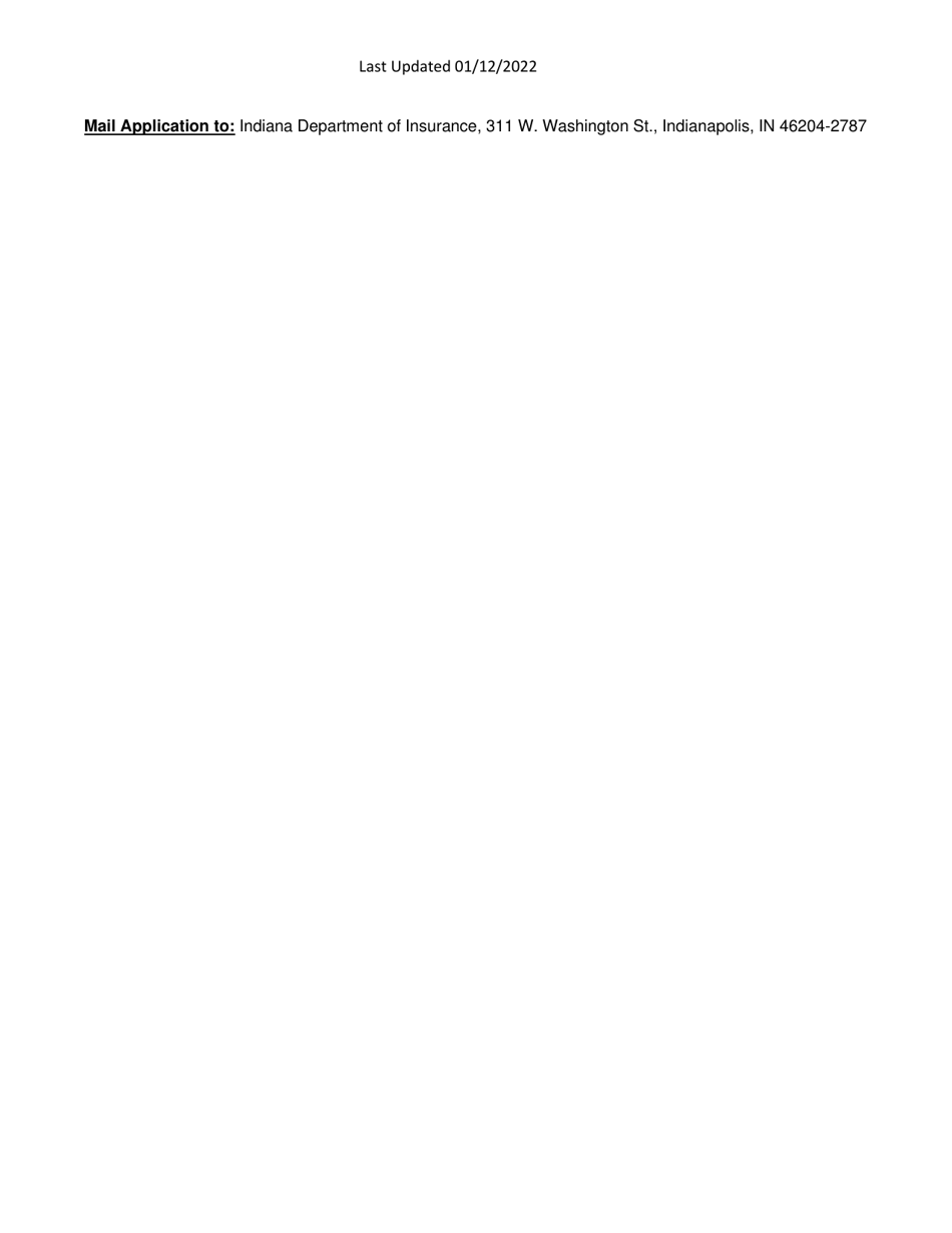 Bail / Recovery Class Provider Application for Aproval - Indiana, Page 2