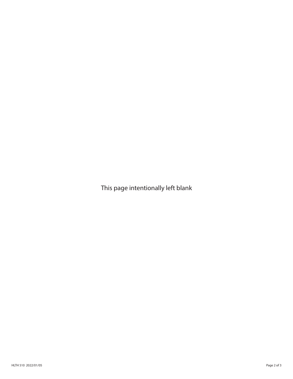 Form HLTH510 Request for Waiver of Parental and / or Guardian Consent for an Application for Change of Gender Designation (Minor) for Bc Services Card, Bc Drivers Licence or Bcid Card - British Columbia, Canada, Page 2