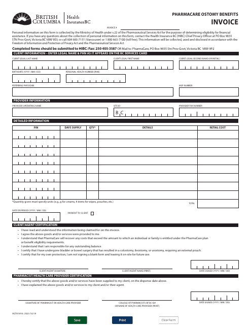 Form HLTH5416  Printable Pdf