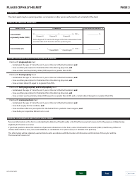 Form HLTH5450 Pharmacare Orthotic Benefits Plagiocephaly Helmet - British Columbia, Canada, Page 2