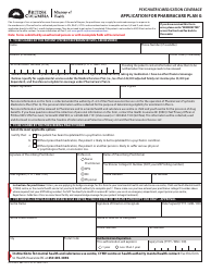 Form HLTH3497 Application for Pharmacare Plan G - British Columbia, Canada