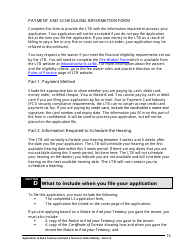 Instructions for Form L2 Application to End a Tenancy and Evict a Tenant or Collect Money - Ontario, Canada, Page 16