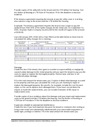 Instructions for Form L2 Application to End a Tenancy and Evict a Tenant or Collect Money - Ontario, Canada, Page 9