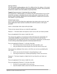 Instructions for Form L7 Application to Transfer a Care Home Tenant - Ontario, Canada, Page 4