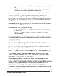 Instructions for Form L7 Application to Transfer a Care Home Tenant - Ontario, Canada, Page 5