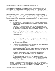 Instructions for Form L5 Application for a Rent Increase Above the Guideline Order - Ontario, Canada, Page 13