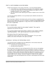 Instructions for Form L5 Application for a Rent Increase Above the Guideline Order - Ontario, Canada, Page 5