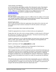 Instructions for Form L9 Application to Collect Rent the Tenant Owes - Ontario, Canada, Page 4