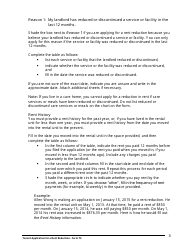 Instructions for Form T3 Tenant Application for a Rent Reduction - Ontario, Canada, Page 4