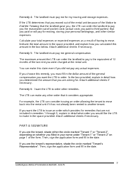 Instructions for Form T5 Landlord Gave a Notice of Termination in Bad Faith - Ontario, Canada, Page 8
