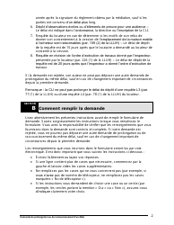 Instruction pour Demande De Prolongation Ou De Raccourcissement D&#039;un Delai - Ontario, Canada (French), Page 3