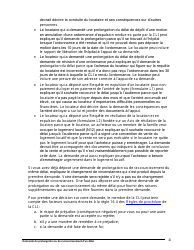 Instruction pour Demande De Prolongation Ou De Raccourcissement D&#039;un Delai - Ontario, Canada (French), Page 5