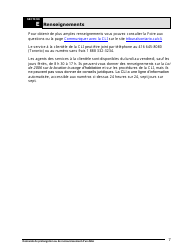 Instruction pour Demande De Prolongation Ou De Raccourcissement D&#039;un Delai - Ontario, Canada (French), Page 8