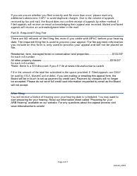 Property Assessment Appeal Form - Ontario, Canada, Page 3