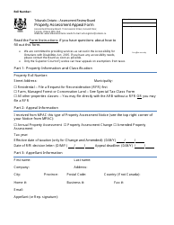 Property Assessment Appeal Form - Ontario, Canada, Page 4
