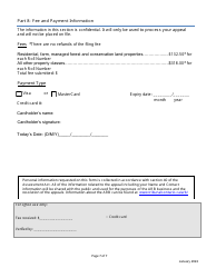 Property Assessment Appeal Form - Ontario, Canada, Page 7
