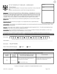 Form ARB-COTA2 City of Toronto Act Complaint - Comparables - Ontario, Canada, Page 4