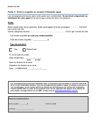 Formulaire D&#039;appel D&#039;une Evaluation Fonciere De La Cref - Ontario, Canada (French), Page 8