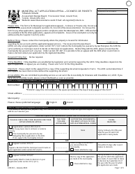 Form ARB-M3 Municipal Act Application/Appeal - Sickness or Poverty - Ontario, Canada, Page 4