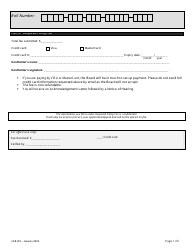 Form ARB-M5 Municipal Act Application/Appeal - Apportionment - Ontario, Canada, Page 8