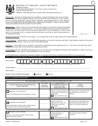 Form ARB-M4 Municipal Act Complaint - Vacant Unit Rebate - Ontario, Canada, Page 4