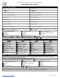 Form PR4002 Primary Mill Survey - Michigan
