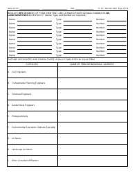 Form TC40-1 Consulting Engineer and Related Services Prequalification Application - Kentucky, Page 6
