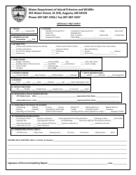 Property Damage Atv and Snowmobile Accident Report Form - Maine, Page 3