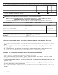 Form WC-272 Application for Christopher R. Slezak First Responder Presumed Coverage Fund - Michigan, Page 2