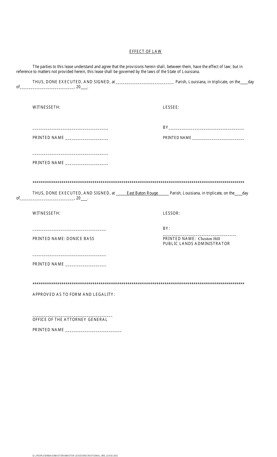 Recreational Water Bottom Lease - Louisiana, Page 4